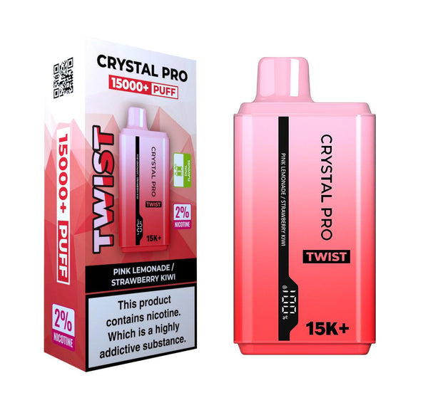 Crystal Pro Twist 15000 Disposable Vape - Box of 5 - Dual flavour