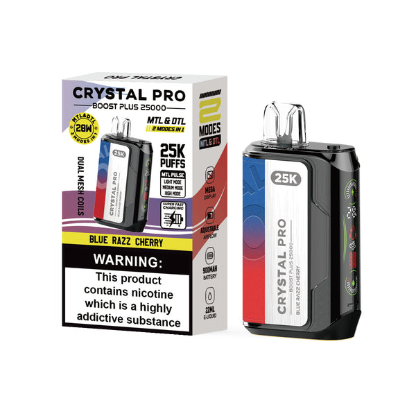 Crystal Pro Boost Plus 25000 Puffs