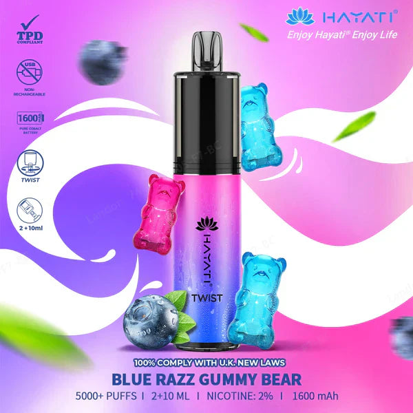 Hayati Twist 5000 Puffs Disposable Vape Kit - Box of 5 Hayati Twist 5000 Puffs Disposable Vape Kit - Box of 5