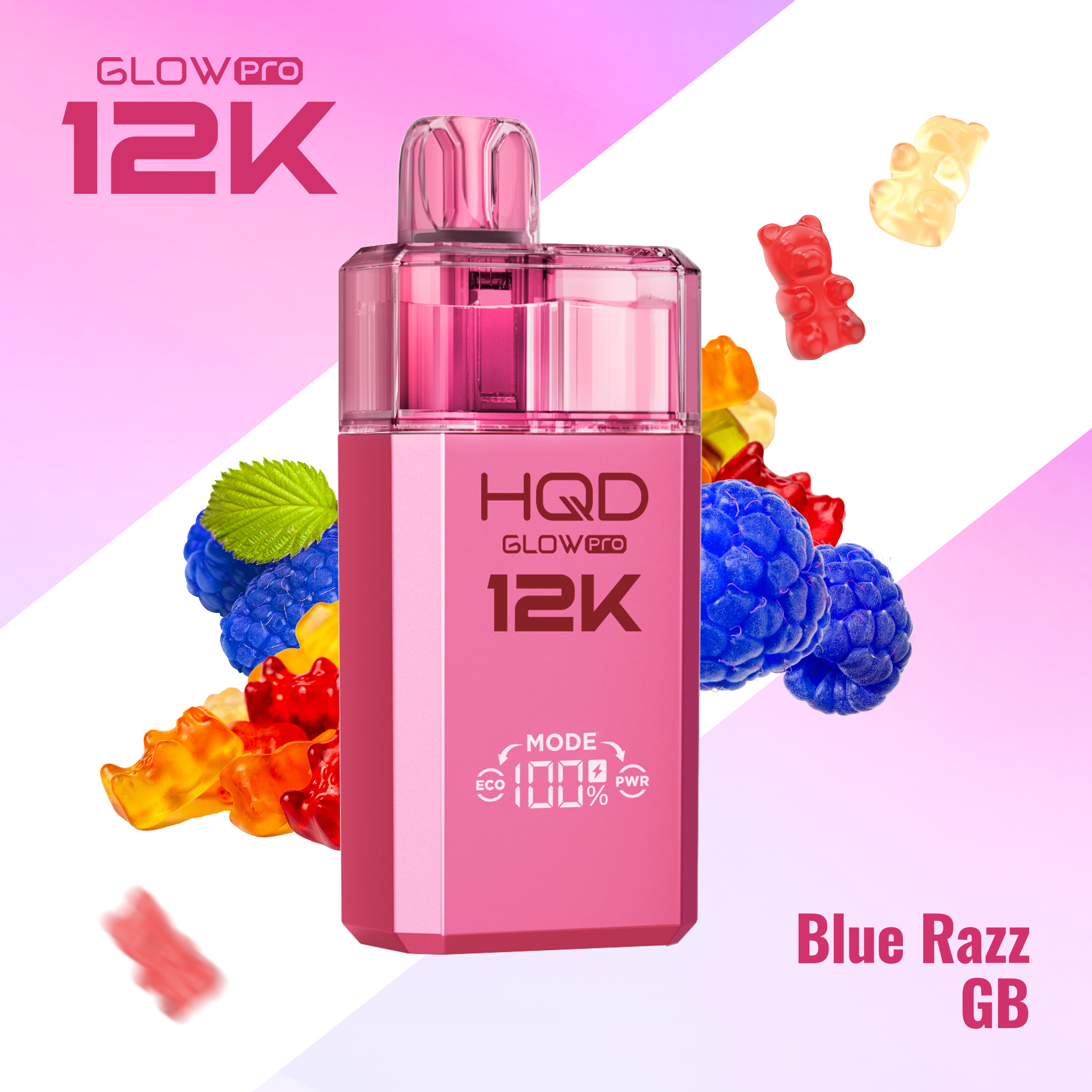HQD Glow Pro 12k Prefilled Pod Vape Kit - Box of 5 HQD Glow Pro 12k Prefilled Pod Vape Kit - Box of 5