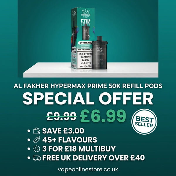 Box Of 5 AL Fakher Hypermax 50k Pods