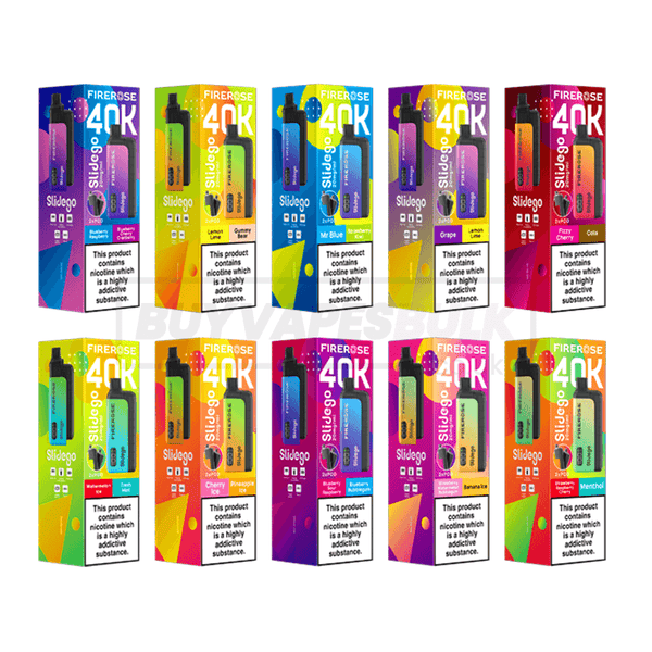 Elux Firerose Slidego 40K Prefilled Vape Kit 5 Pack