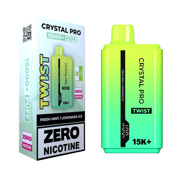 Dual Flavours - Crystal Pro Twist 15000 Puffs - Zero Nicotine - Box of 5