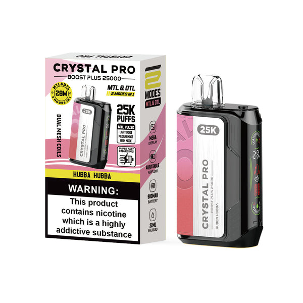 Crystal Pro Boost Plus 25000 Puffs