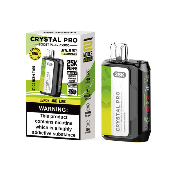 Crystal Pro Boost Plus 25000 Puffs - Flavour