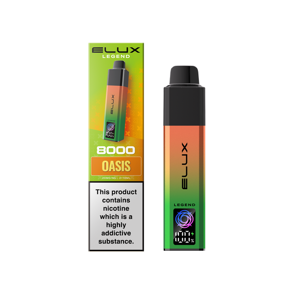 Buy Elux Legend 8000 Pod Vape Kit Box of 5 Oasis