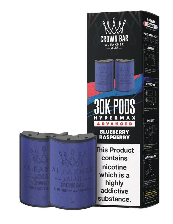 Image Of Al Fakher Crown Bar 30K Hypermax Refills Pods - Box of 5