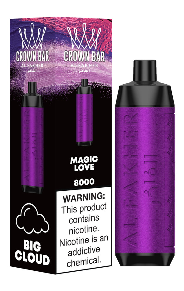 Al Fakher Crown Bar 8000 Puffs Disposable Vape Box of 10