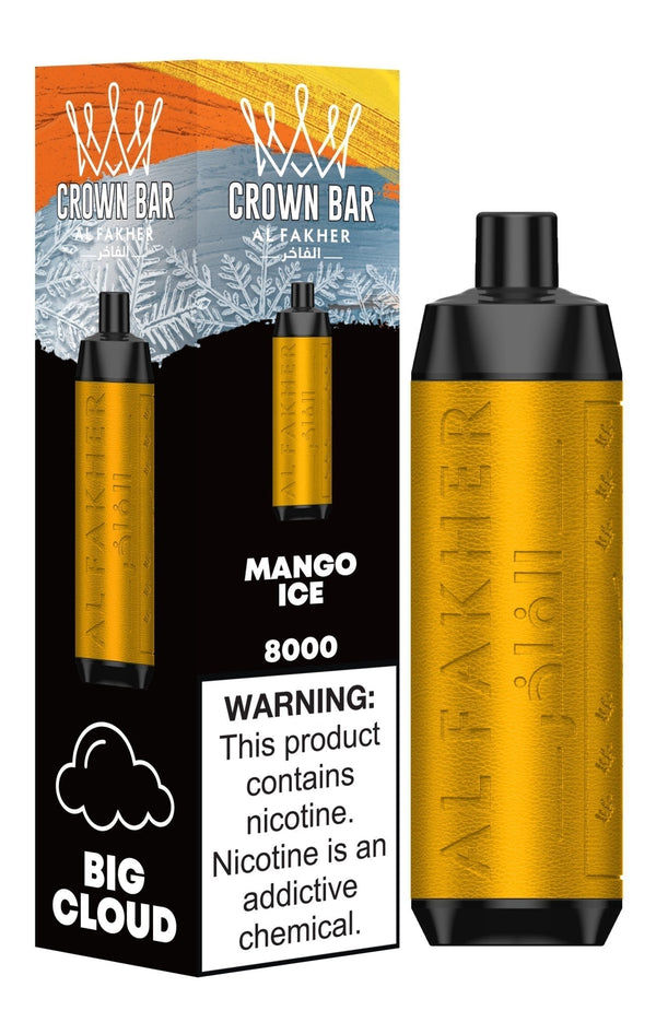 Al Fakher Crown Bar 8000 Puffs Disposable Vape Box of 10