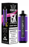 Al Fakher Crown Bar 15k Hypermax Vape Box of 10 with Cherry Fiesta flavour