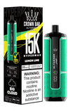 Al Fakher Crown Bar 15k Hypermax Vape Box of 10 with Lemon Lime flavour