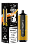 Al Fakher Crown Bar 15k Hypermax Vape Box of 10 with Mango Ice flavour