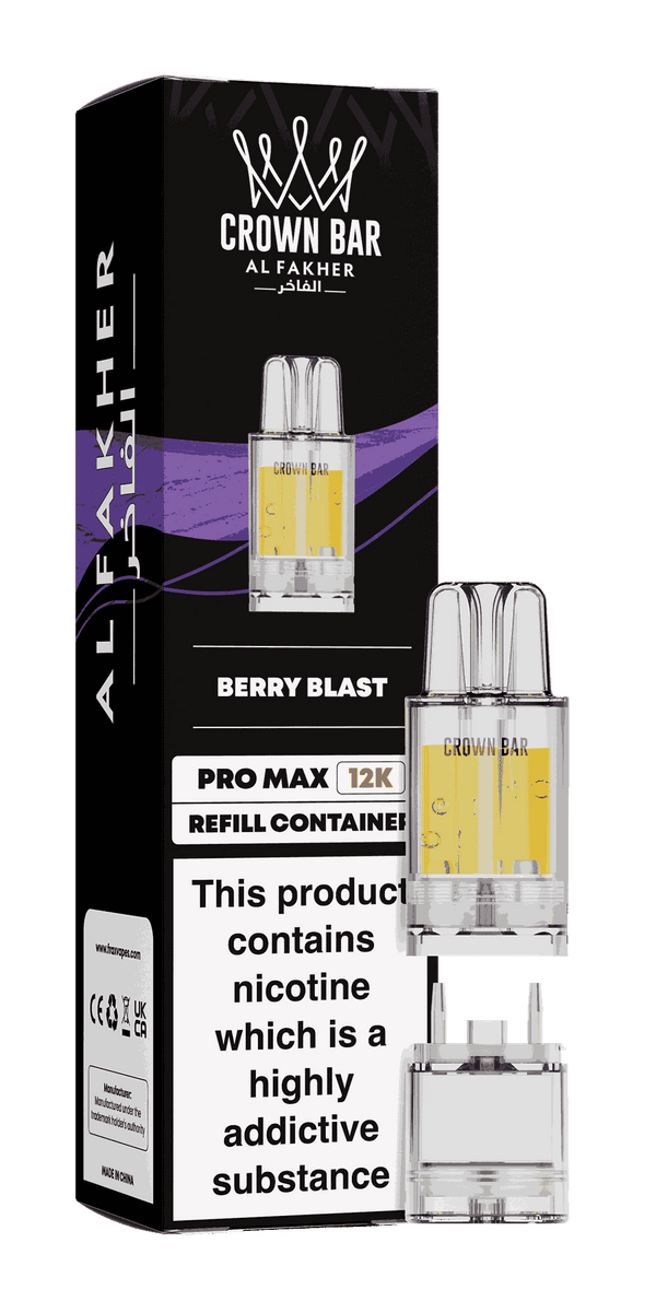 Al Fakher Pro Max 12k Replacement Pods Box of 5 - with Berry Blast flavour Wholesale Price !