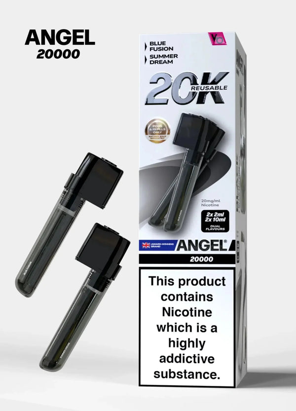 Angel 20000 Puffs Prefilled Pods Box of 5, Blue Fusion, Summer Dream Flavour