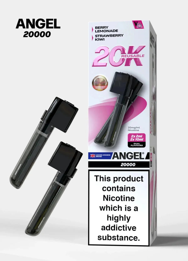 Angel 20000 Puffs Prefilled Pods Box of 5 Available In Dual Flavour
