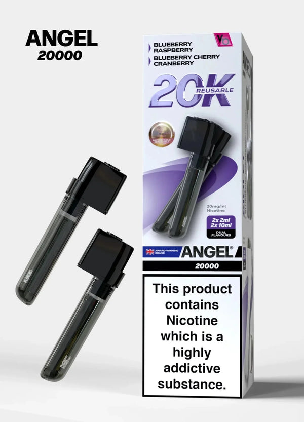 Angel 20000 Puffs Prefilled Pods Box of 5 Available In Dual Flavour