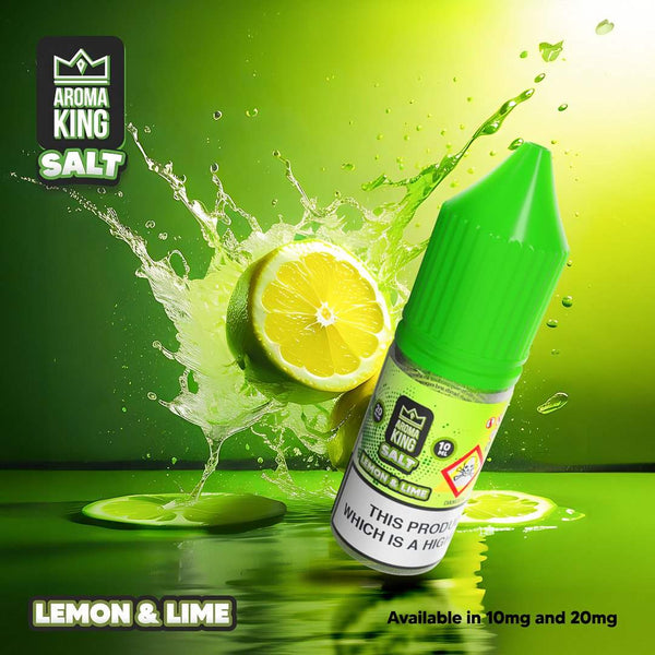 Aroma King Nic Salts 10ml E-liquids in 10 & 20 MG - Box of 10 - with Lemon & Lime flavour