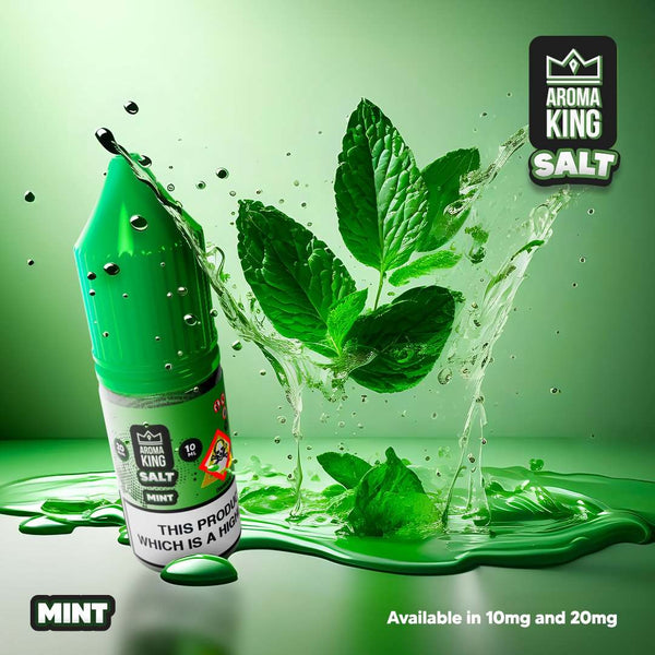 Aroma King Nic Salts 10ml E-liquids in 10 & 20 MG - Box of 10 - with Mint flavour