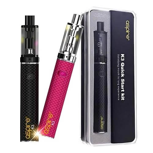 Aspire K3 Vape Kit, Black, Pink Color