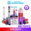 Crystal Prime Aura Bar 10000 Box of 5 - Prefilled Pod Kit - Flavour Berry Blaze available at UK Vaper Wholesale