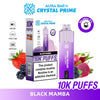 Crystal Prime Aura Bar 10000 Box of 5 - Prefilled Pod Kit - Flavour Black Mamba