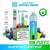 Crystal Prime Aura Bar 10000 Box of 5 - Prefilled Pod Kit - Flavour Blue Razz Gummy Bear available at UK Vaper Wholesale