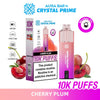 Crystal Prime Aura Bar 10000 Box of 5 - Prefilled Pod Kit - Flavour Cherry Plum available at UK Vaper Wholesale