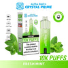 Crystal Prime Aura Bar 10000 Box of 5 - Prefilled Pod Kit - Flavour Fresh Mint available at UK Vaper Wholesale