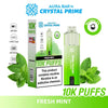 Crystal Prime Aura Bar 10000 Box of 5 - Prefilled Pod Kit - Flavour Fresh Mint available at UK Vaper Wholesale