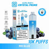 Crystal Prime Aura Bar 10000 Box of 5 - Prefilled Pod Kit - Flavour Mr Blue available at UK Vaper Wholesale