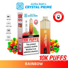 Crystal Prime Aura Bar 10000 Box of 5 - Prefilled Pod Kit - Flavour Rainbow available at UK Vaper Wholesale
