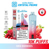 Crystal Prime Aura Bar 10000 Box of 5 - Prefilled Pod Kit - Flavour Red Berries available at UK Vaper Wholesale