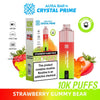 Crystal Prime Aura Bar 10000 Box of 5 - Prefilled Pod Kit - Flavour Strawberry Gummy Bear available at UK Vaper Wholesale