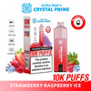 Crystal Prime Aura Bar 10000 Box of 5 - Prefilled Pod Kit - Flavour Strawberry Raspberry Ice available at UK Vaper Wholesale