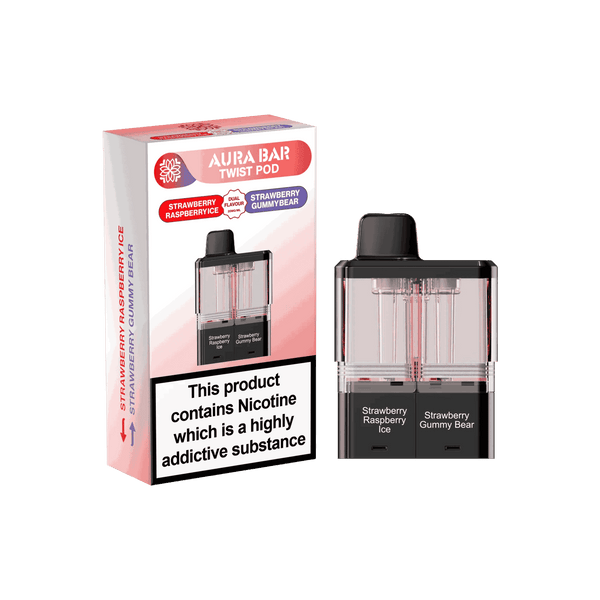 Aura Bar Twist 40k Replacement Pods - Pack of 5 Available In Dual Flavour