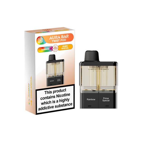 Aura Bar Twist 40k Replacement Pods - Pack of 5 Available In Dual Flavour