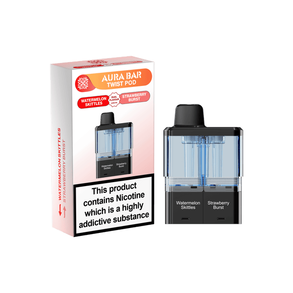 Aura Bar Twist 40k Replacement Pods - Pack of 5 Available In Dual Flavour