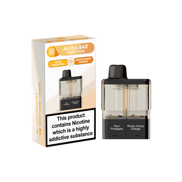 Aura Bar Twist 40k Replacement Pods - Pack of 5 Available In Dual Flavour