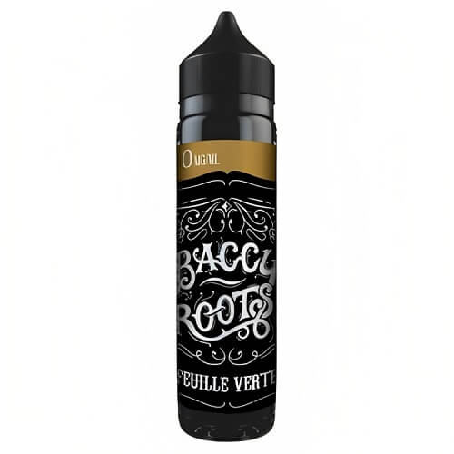 Baccy Roots 50ml Shortfill E Liquid, Feuilla Verte Flavour
