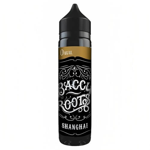 Baccy Roots 50ml Shortfill E Liquid, Shanghai Flavour