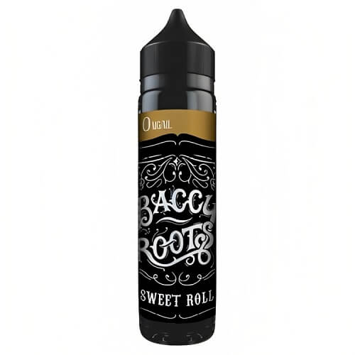 Baccy Roots 50ml Shortfill E Liquid, Sweet Roll Flavour