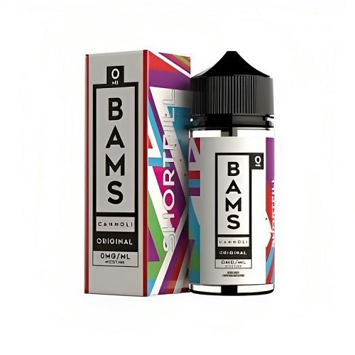 Bams 100ml Shortfill E Liquid, Original Cannoli Flavour