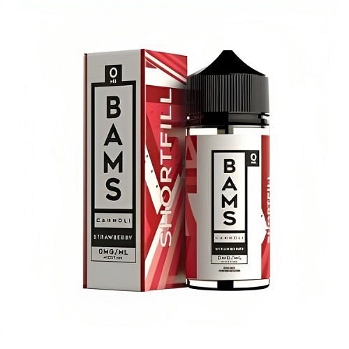 Bams 100ml Shortfill E Liquid, Strawberry Cannoli Flavour
