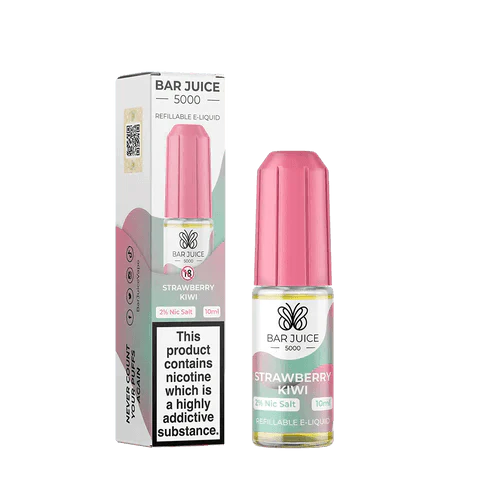 Bar Juice 5000 Nic Salt 10ml - Box of 10 Available In Strawberry Kiwi Flavour