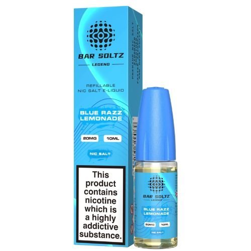 Bar Soltz Nic Salt 10ml Pack of 10 Available In Blue Razz Lemonade Flavour