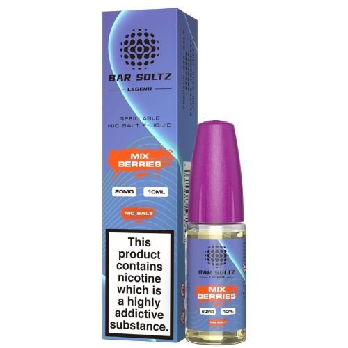 Bar Soltz Nic Salt 10ml Pack of 10 Available In Mix Berries Flavour