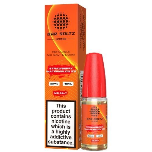 Bar Soltz Nic Salt 10ml Pack of 10 Available In Strawberry Watermelon Ice Flavour