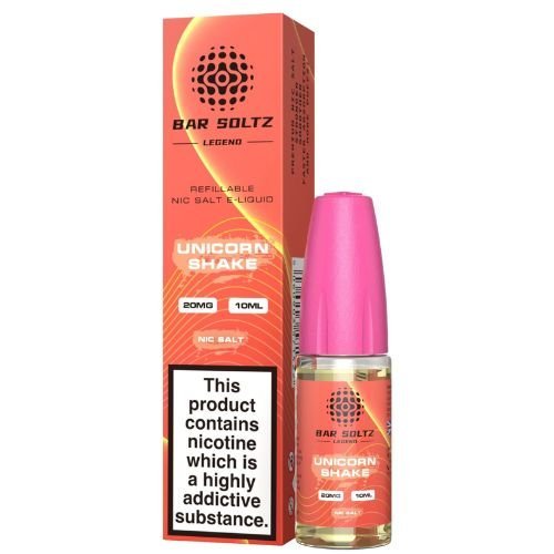 Bar Soltz Nic Salt 10ml Pack of 10 Available In Unicorn Shake Flavour
