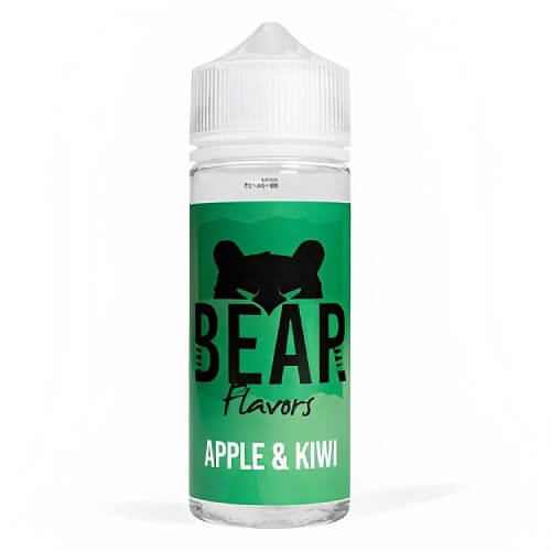 Bear Flavors Shortfill 100ml E Liquid, Apple Kiwi Flavour