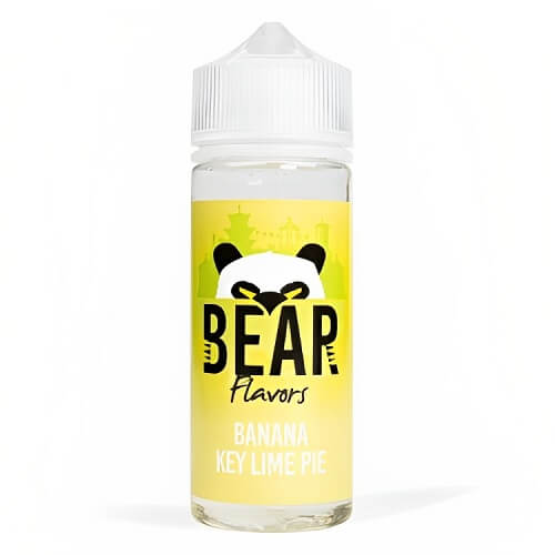 Bear Flavors Shortfill 100ml E Liquid, Banana Key Lime Pie Flavour